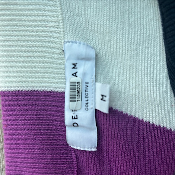 Derek Lam Collective Black Purple Colorblock Stretchy Knit A-line Maxi S… - Picture 4 of 4